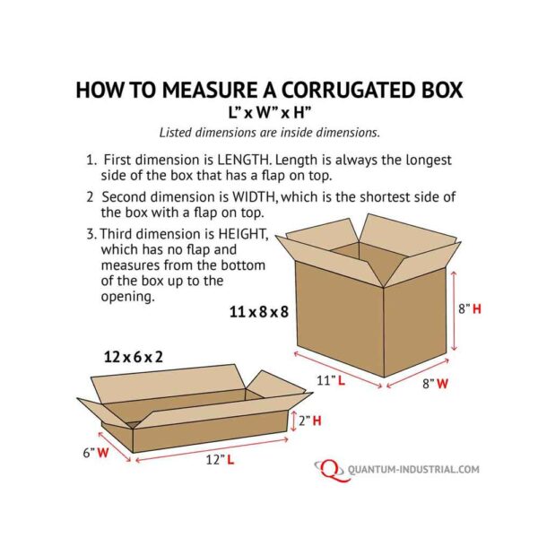 Corrugated_Box_measurement-Quantum-Industrial-Supply-Flint-Michigan