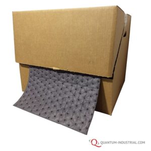 Quantum-Industrial-Facility-Maintanence-Absorbents-15x19-Absorbent-Pad.-Packed-in-Dispenser-Box