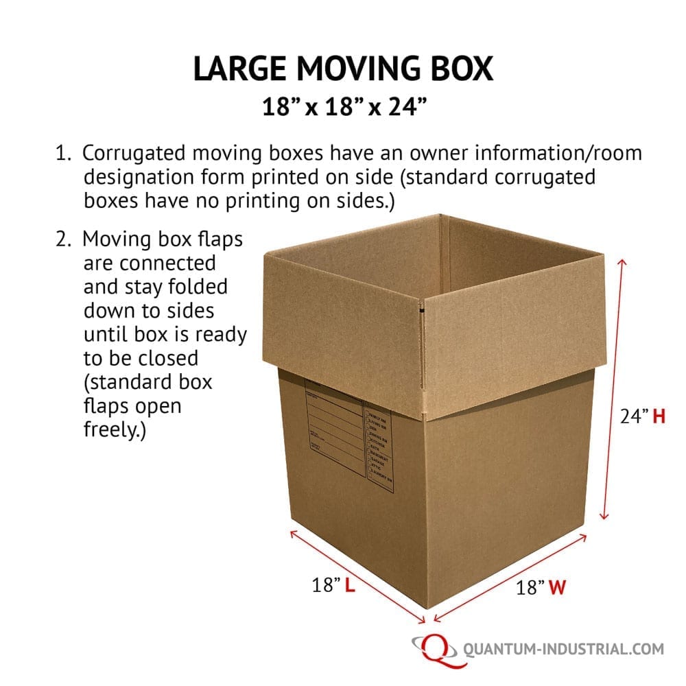 Buy Moving Boxes - Quantum Industrial Supply, Inc., Flint, MI