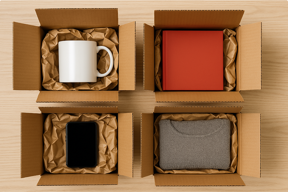 By having plenty of space around the object you can ensure there is enough material to protect it from impacts.