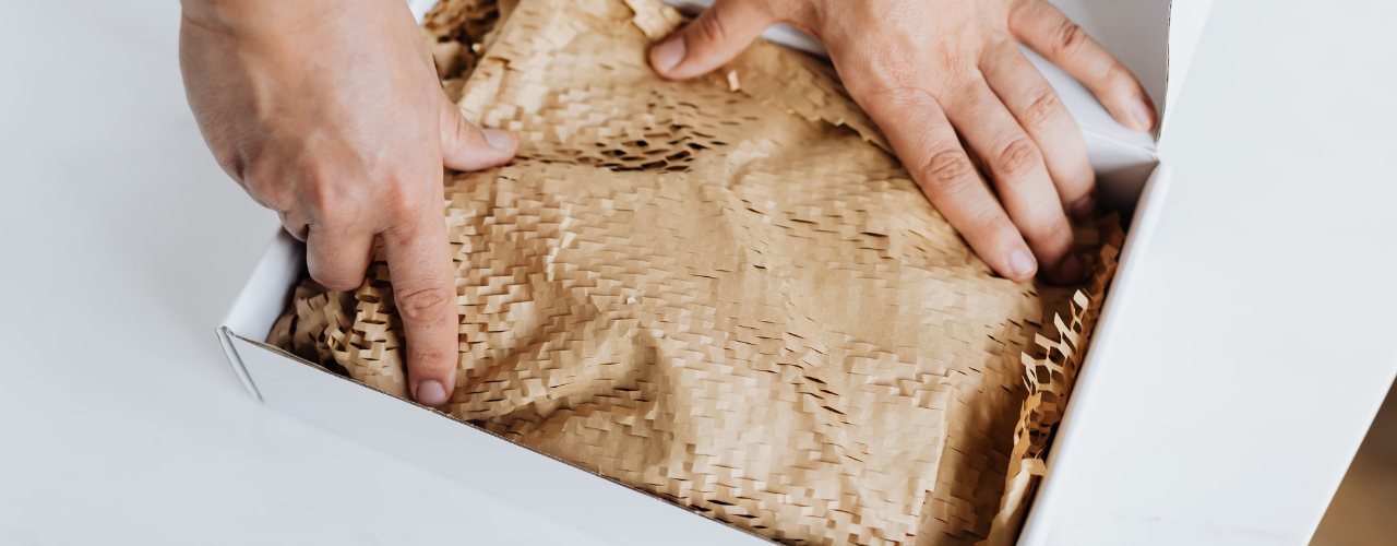 Man Packaging in Sustainable Cardboard
