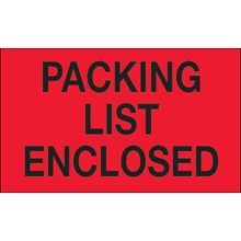 Packing List Enclosed Labels