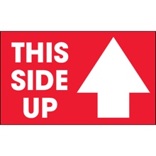 This Side Up label with arrow